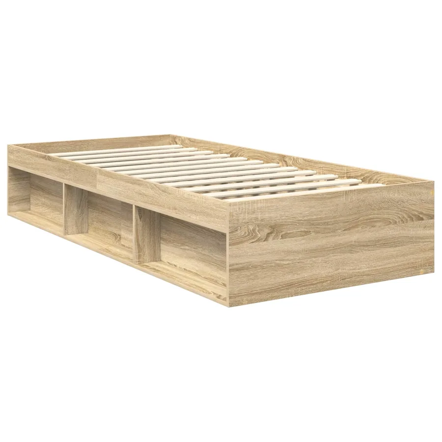 Cadre de lit Sonoma 90 x 190 cm Bois de pin massif - 5