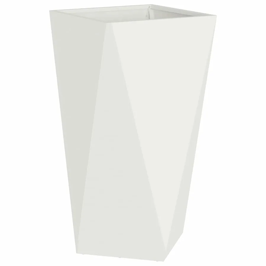 Jardinière 2 pc Blanc 40 x 40 x 75 cm Acier - 5