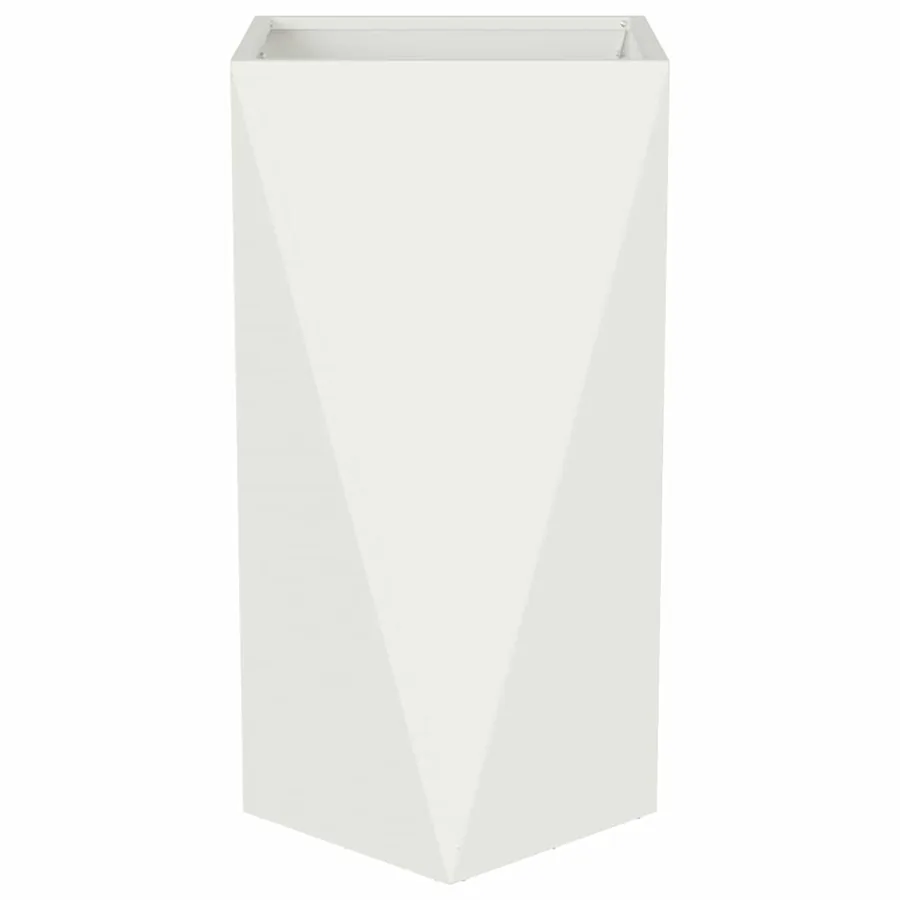 Jardinière 2 pc Blanc 40 x 40 x 75 cm Acier - 6