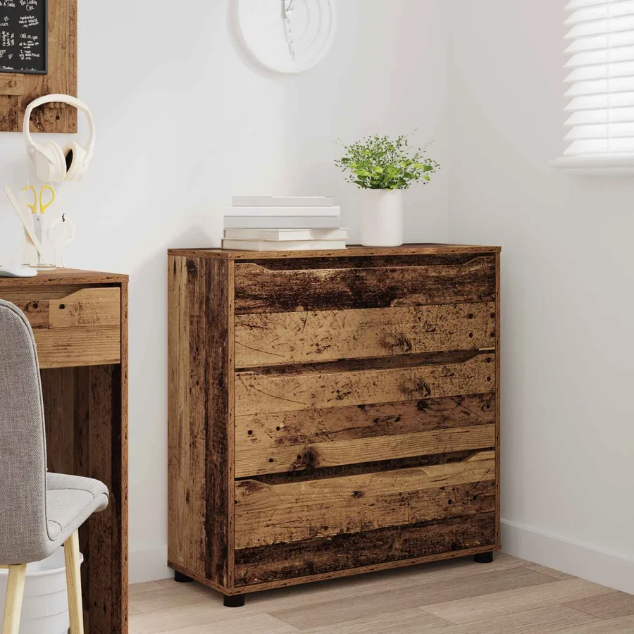Armoire de rangement Bois Ancien 80 x 31 x 81 cm - 5
