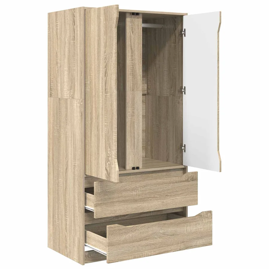 Armoire Chêne Sonoma 79,5 x 49 x 156 cm Bois d’ingénierie - 5