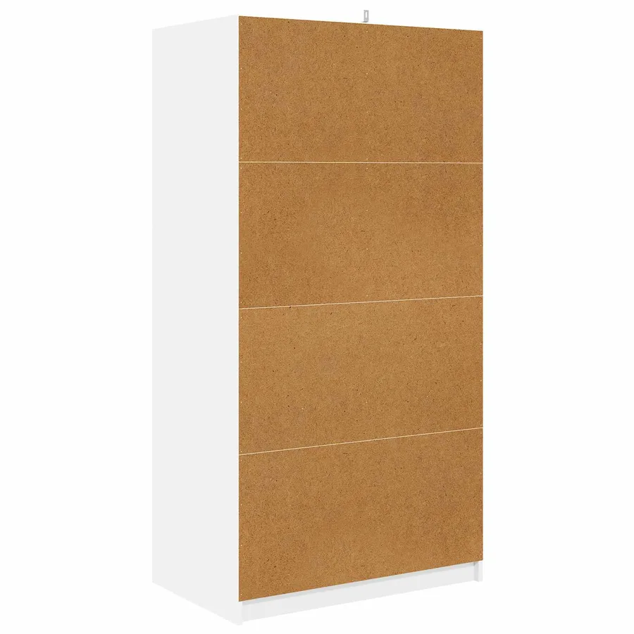 Armoire avec tiroir Blanc 79,5 x 49 x 156 cm Bois d’ingénierie - 9