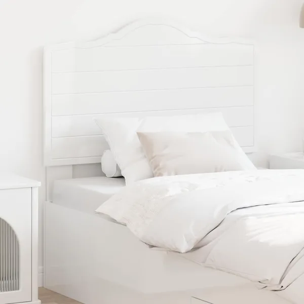 Tête de lit Blanc Brillant Bois d'ingénierie