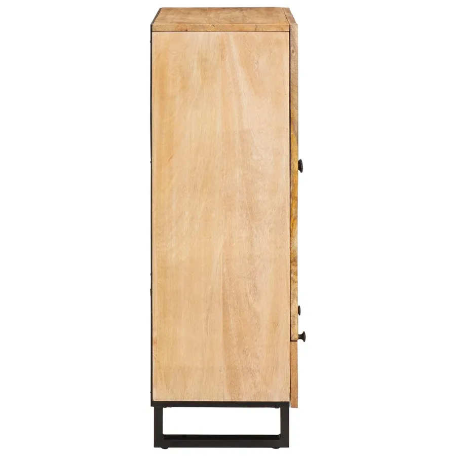 Haut Armoire Marron 40 x 33 x 110 cm Bois de mangue massif - 4