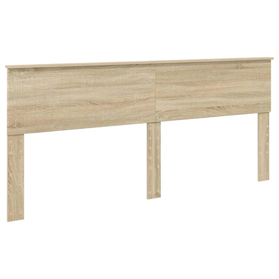 Cadre de lit avec tête de lit Sonoma 200 x 200 cm Pin massif - 6