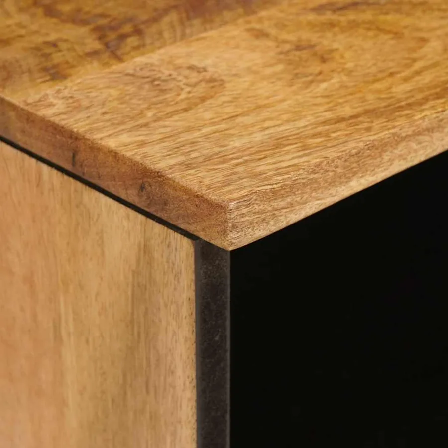 Meuble TV Marron 100 x 33 x 46 cm Bois de mangue massif - 6