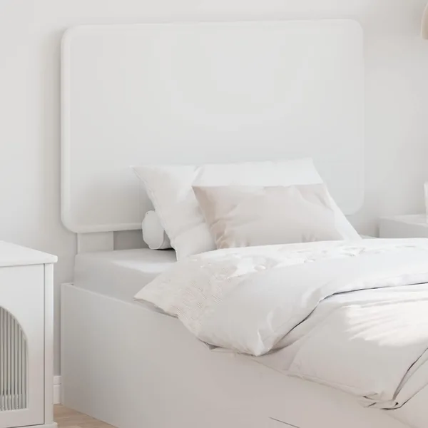 Tête de lit Blanc Bois d'ingénierie
