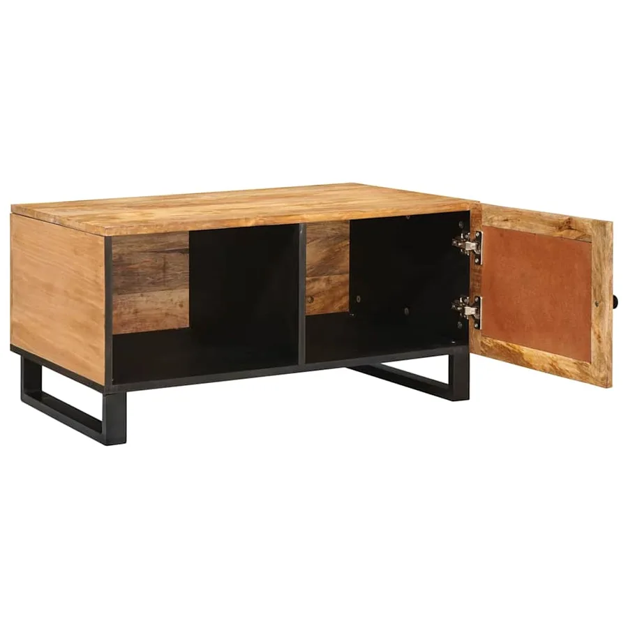 Table basse Naturel 80 x 50 x 40 cm Bois de mangue massif - 2