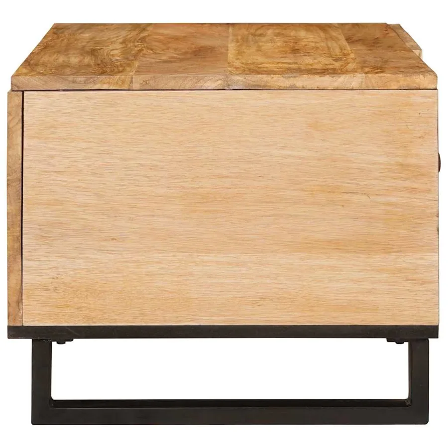 Table basse Naturel 80 x 50 x 40 cm Bois de mangue massif - 4