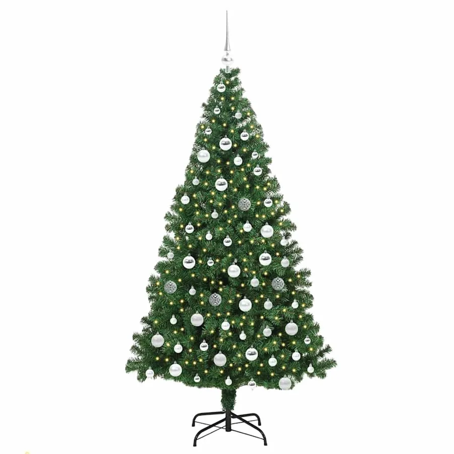 Sapin de Noël artificiel Vert 180 cm PVC, Acier et Plastique - 3