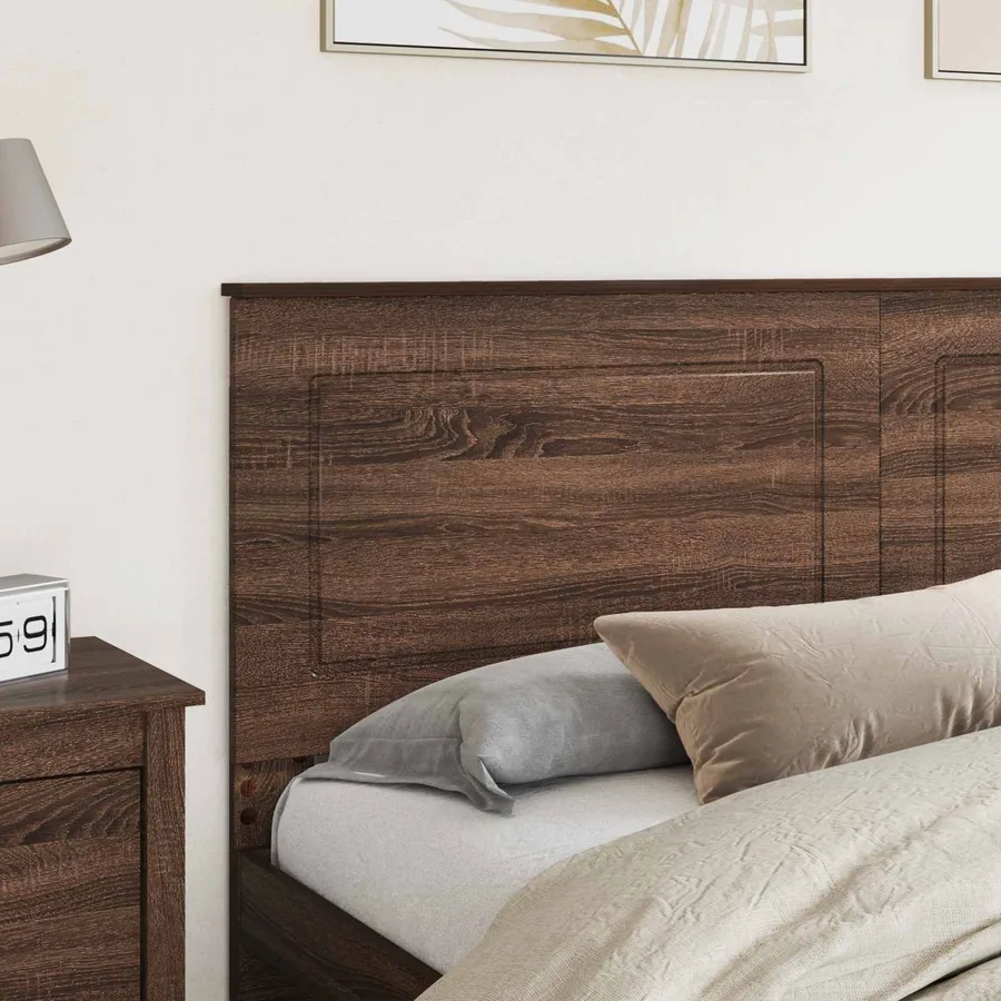 Tête de lit Chêne brun 100 cm Bois d’ingénierie - 3