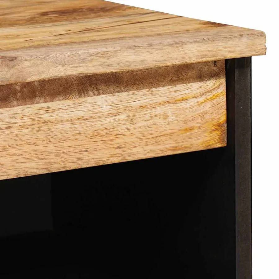Buffet avec porte Marron 60 x 33 x 75 cm Bois de mangue massif - 8