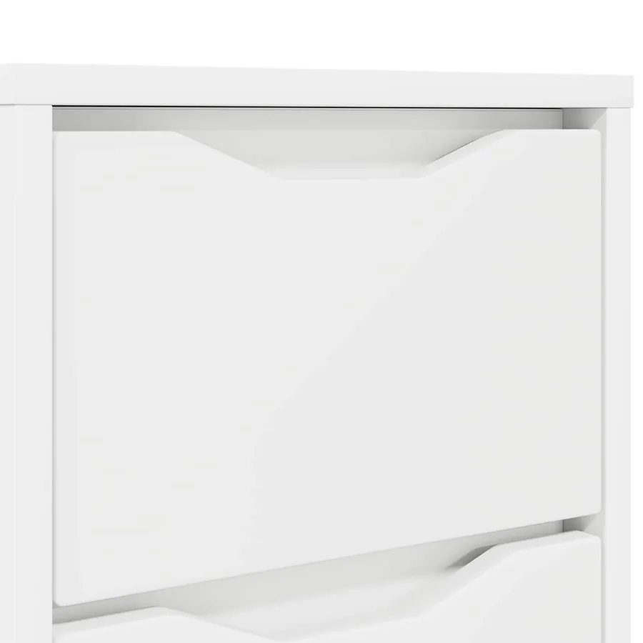 Tables de chevet avec tiroir 2 pcs Blanc 30,5 x 30 x 43 cm - 8