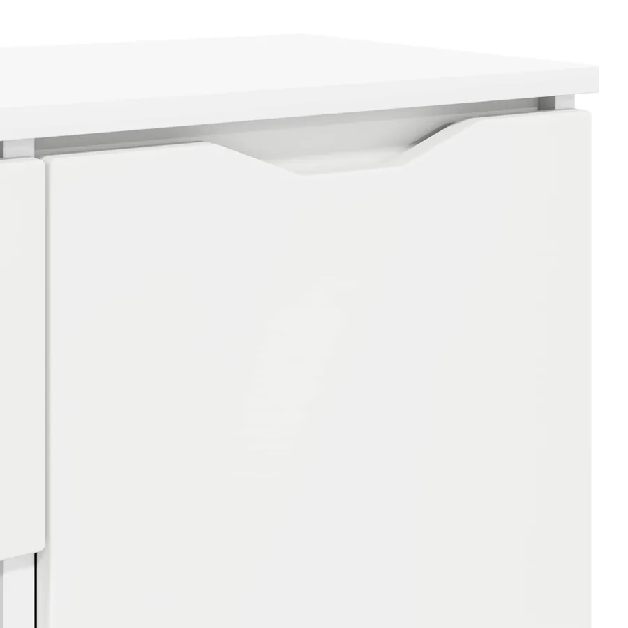 Buffet avec tiroir Blanc 100 x 30 x 65,6 Bois d'ingénierie - 11
