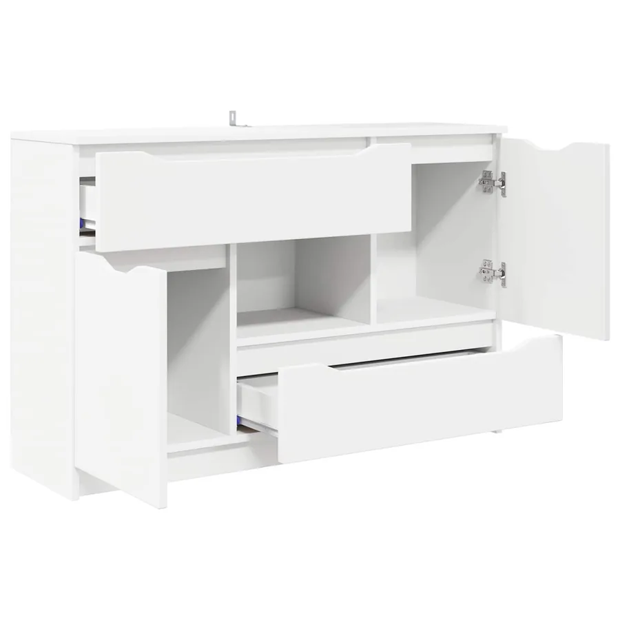 Buffet avec tiroir Blanc 100 x 30 x 65,6 Bois d'ingénierie - 5