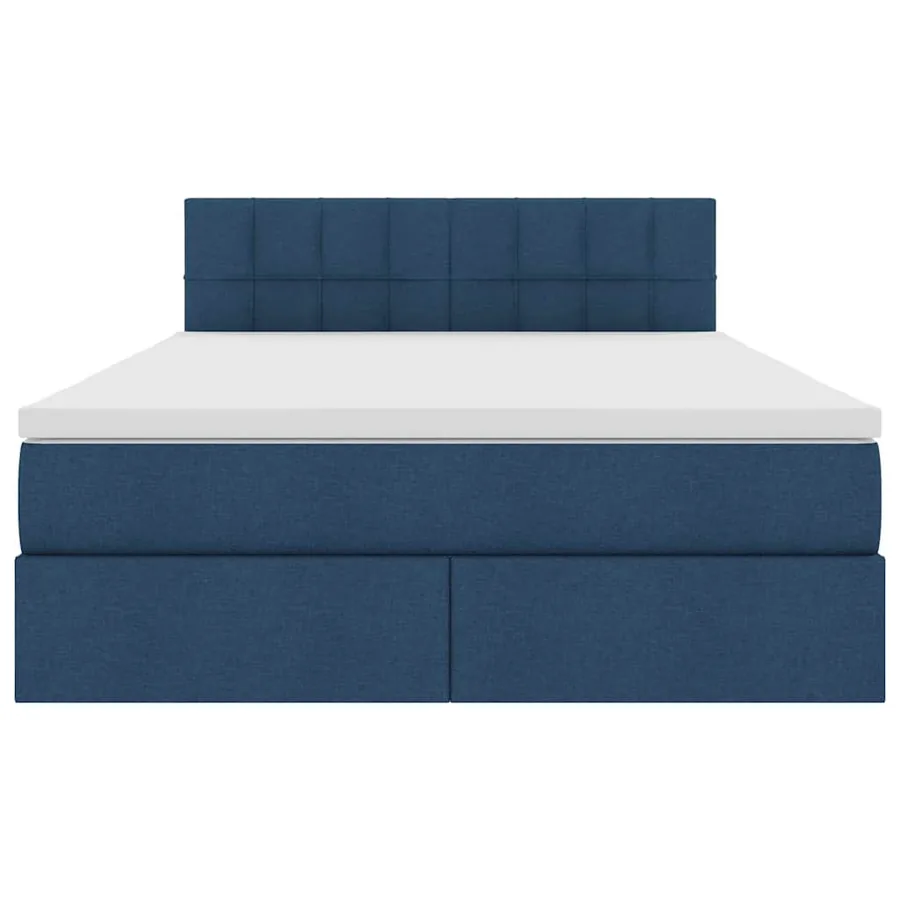 Lit avec rangement et matelas avec matelas Bleu 120 x 200 cm - 7