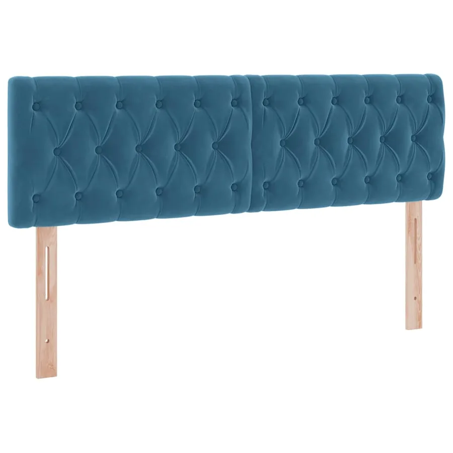 Lit de rangement LED avec matelas Bleu foncé 140 x 200 cm - 8