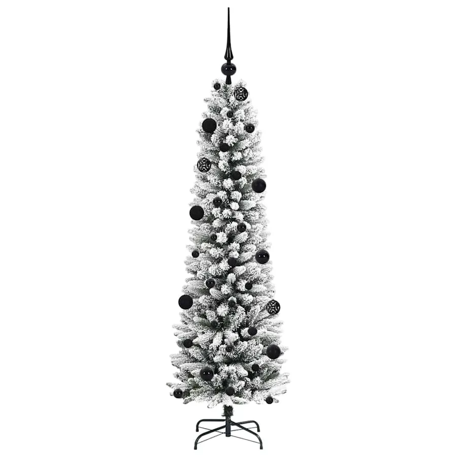 Sapin de Noël artificiel Blanc 150 cm PVC, métal et plastique - 4