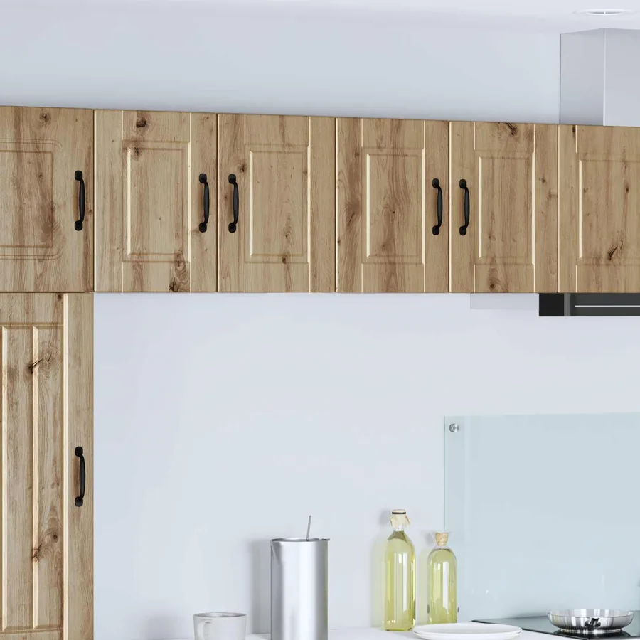 Meuble mural PORTO 2 pcs Chêne artisanal Bois d'ingénierie