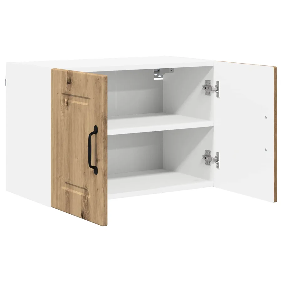 Meuble mural PORTO 2 pcs Chêne artisanal Bois d'ingénierie - 5