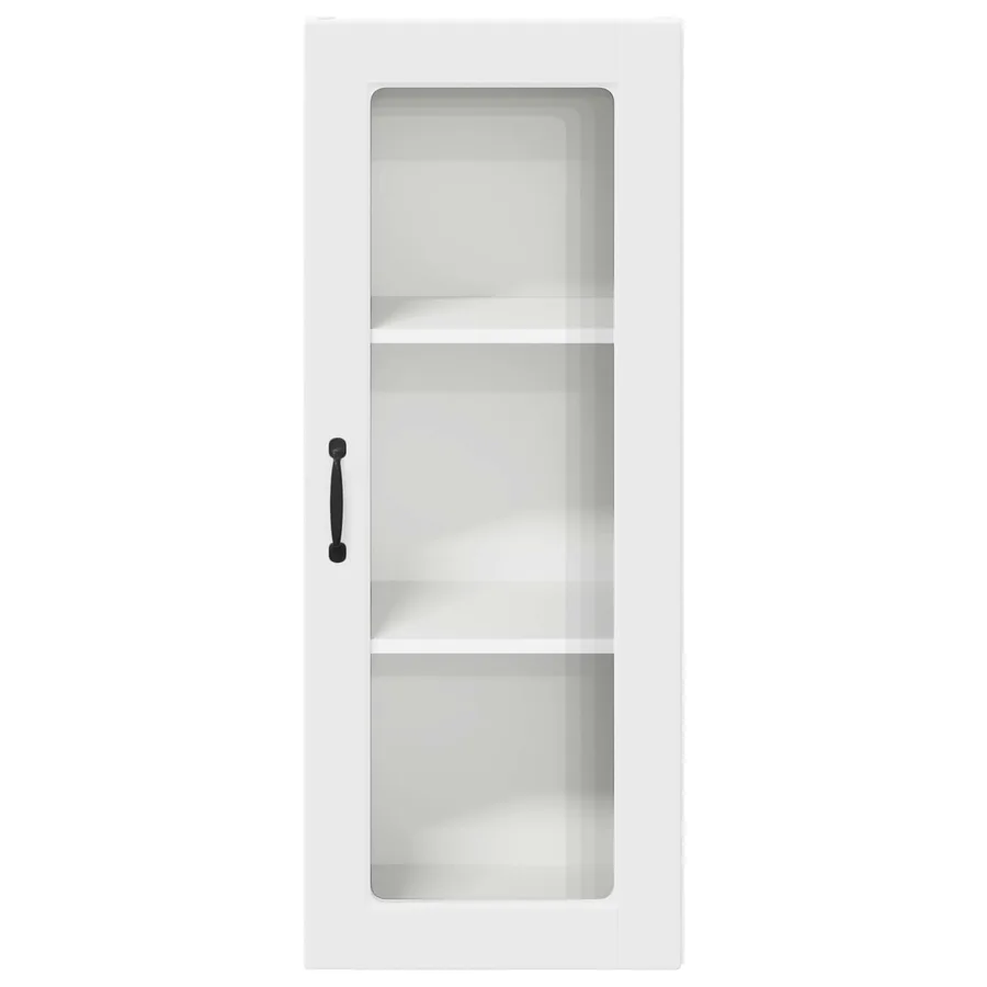 Cabinet en verre mural PORTO Blanc 40 x 31 x 100 cm - 6