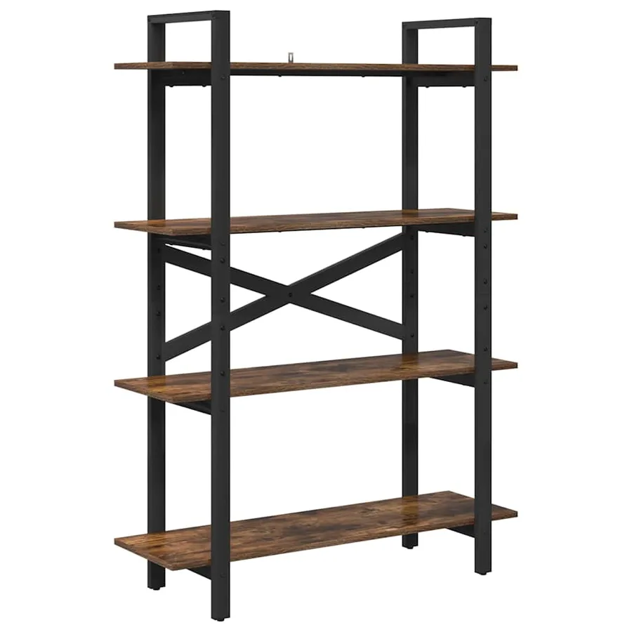 Étagère Chêne fumé 100 x 33,5 x 140 cm Bois d'ingénierie - 2