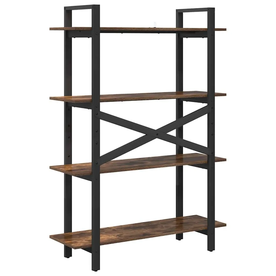 Étagère Chêne fumé 100 x 33,5 x 140 cm Bois d'ingénierie - 7