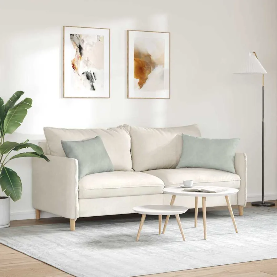 Coussins de canapé 2 pcs Gris clair 60 x 40 cm - 4