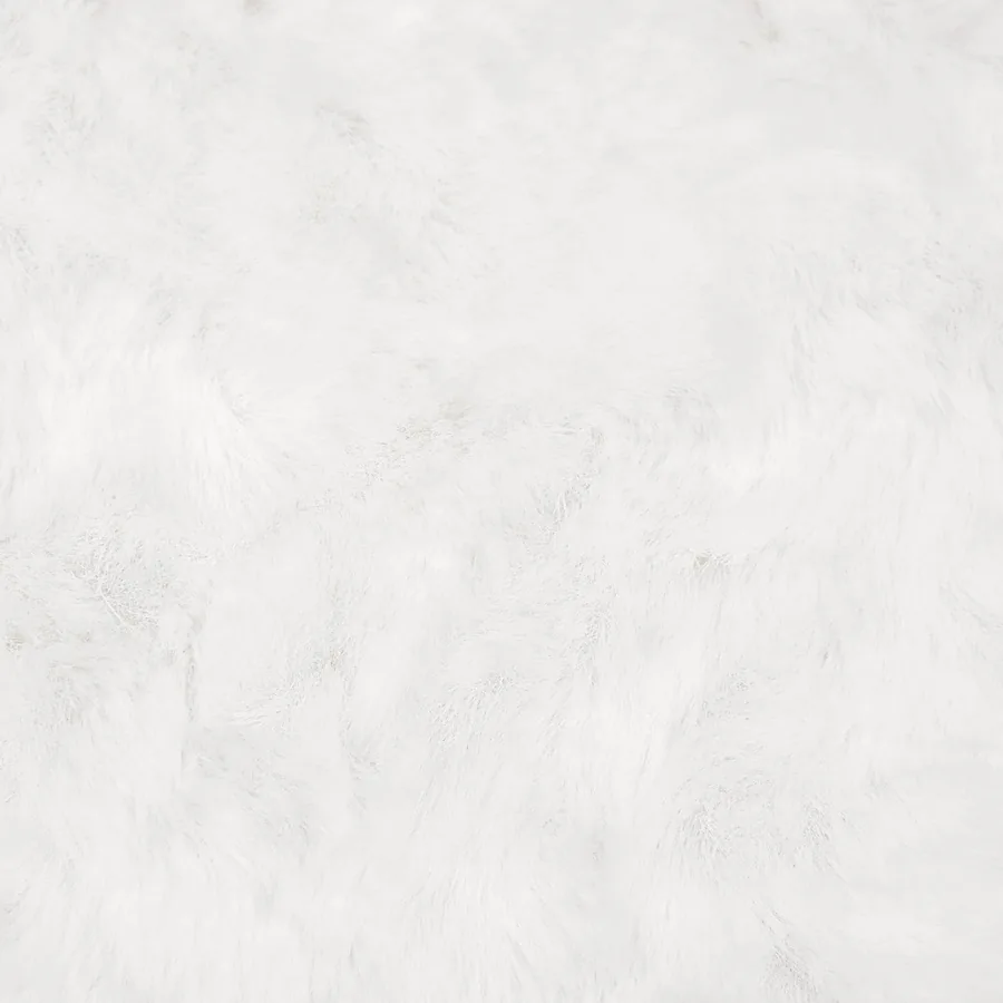 Tapis antidérapant en fausse de lapin OLITE Blanc 200 x 200 cm - 9