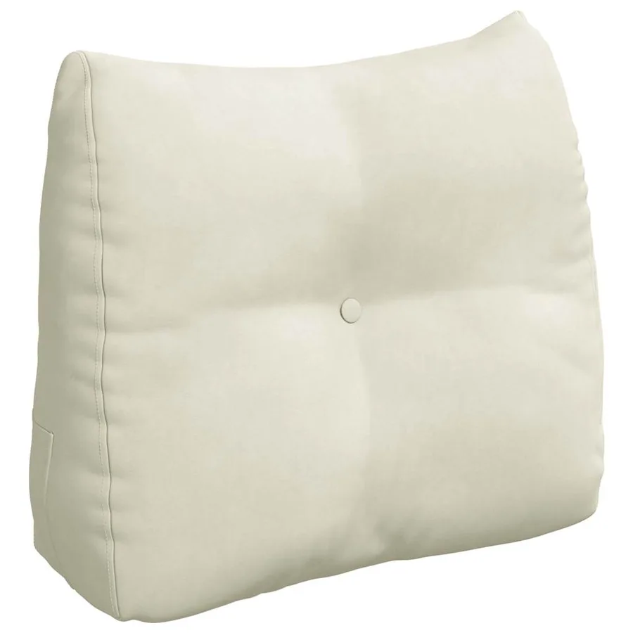 Coussin de Dos Crème 60 x 24 x 50 cm Velours - 2