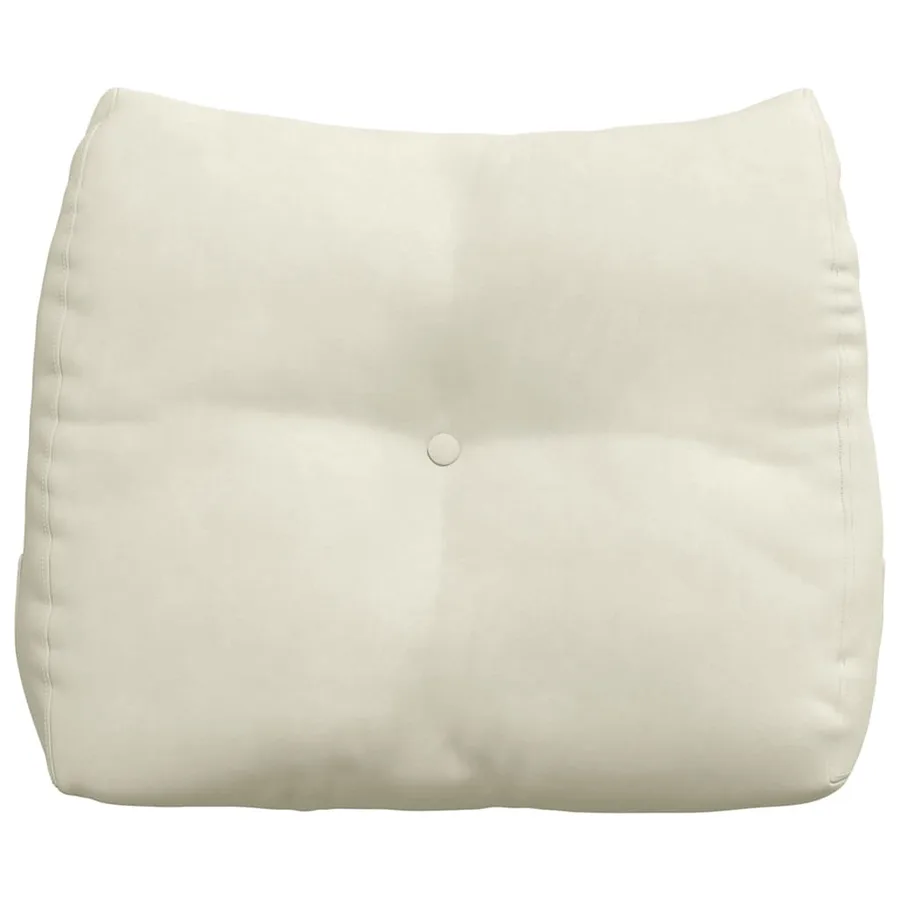 Coussin de Dos Crème 60 x 24 x 50 cm Velours - 6