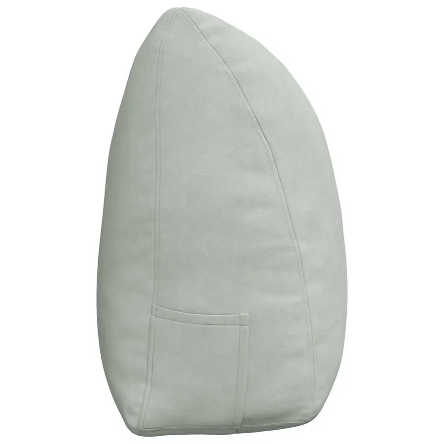 Coussin de Dos Gris clair 160 x 24 x 50 cm Velours - 7