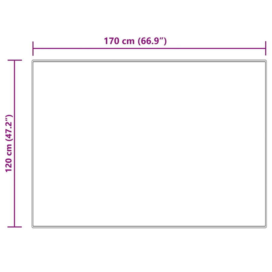 Tapis en fausse TAFALLA Crème 120 x 170 cm Polyester - 10