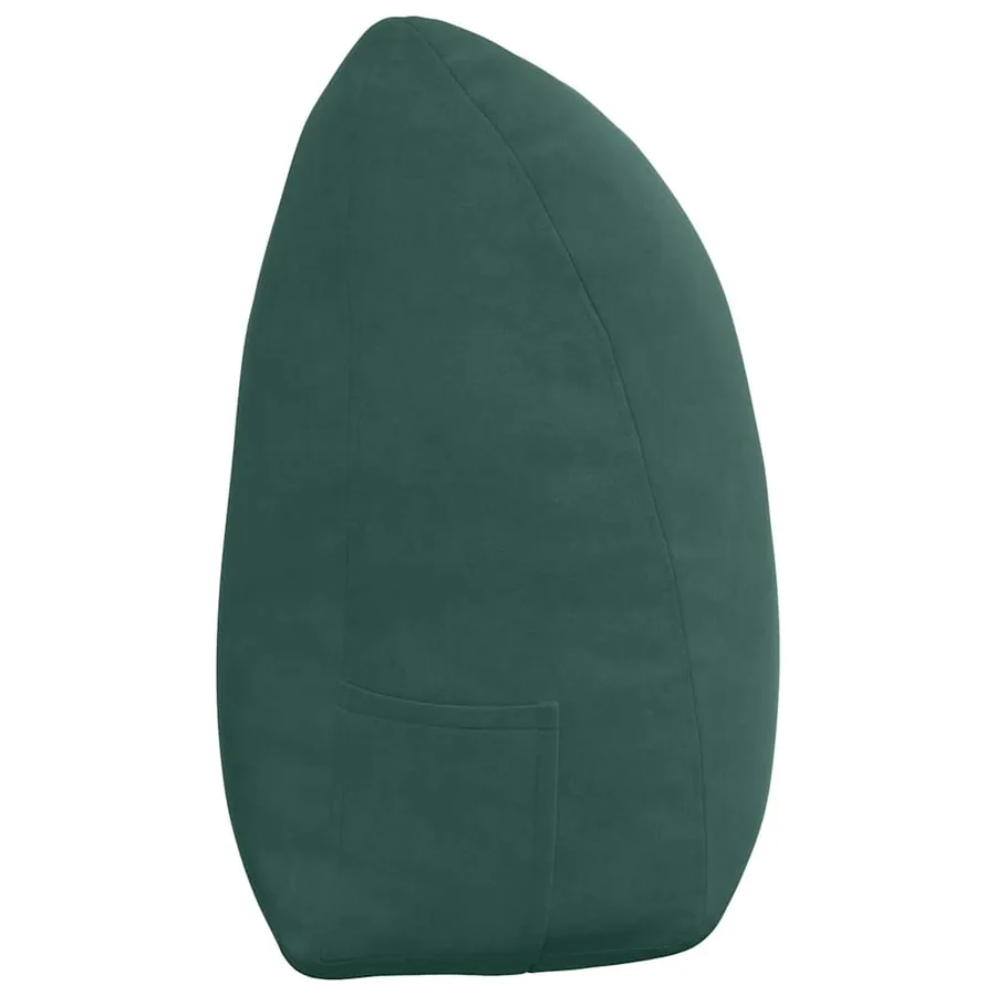 Coussin de Dos Vert foncé 160 x 24 x 50 cm Velours - 7