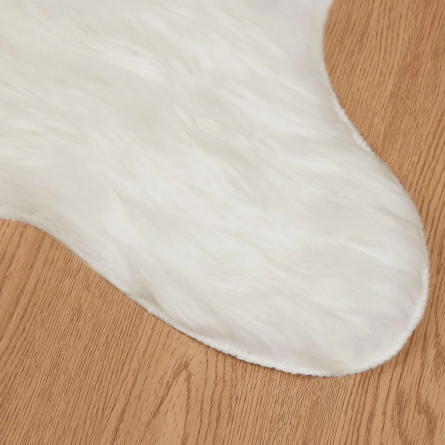 Tapis en fausse TAFALLA Blanc 80 x 120 cm Polyester - 7
