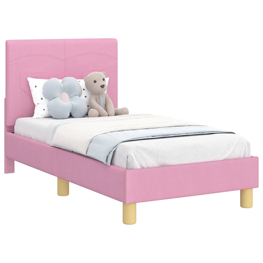 Cadre de lit pour tout-petit avec tête de lit Rose 70 x 140 cm - 2