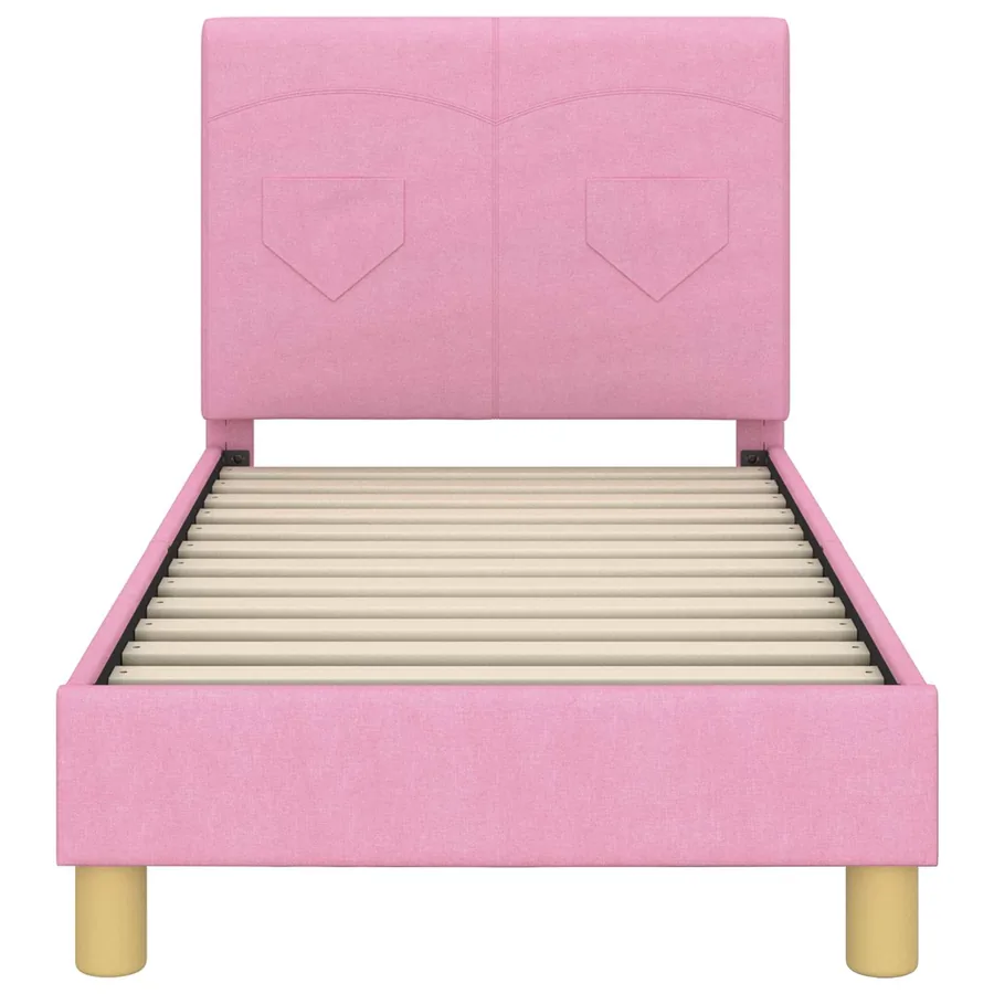 Cadre de lit pour tout-petit avec tête de lit Rose 70 x 140 cm - 5