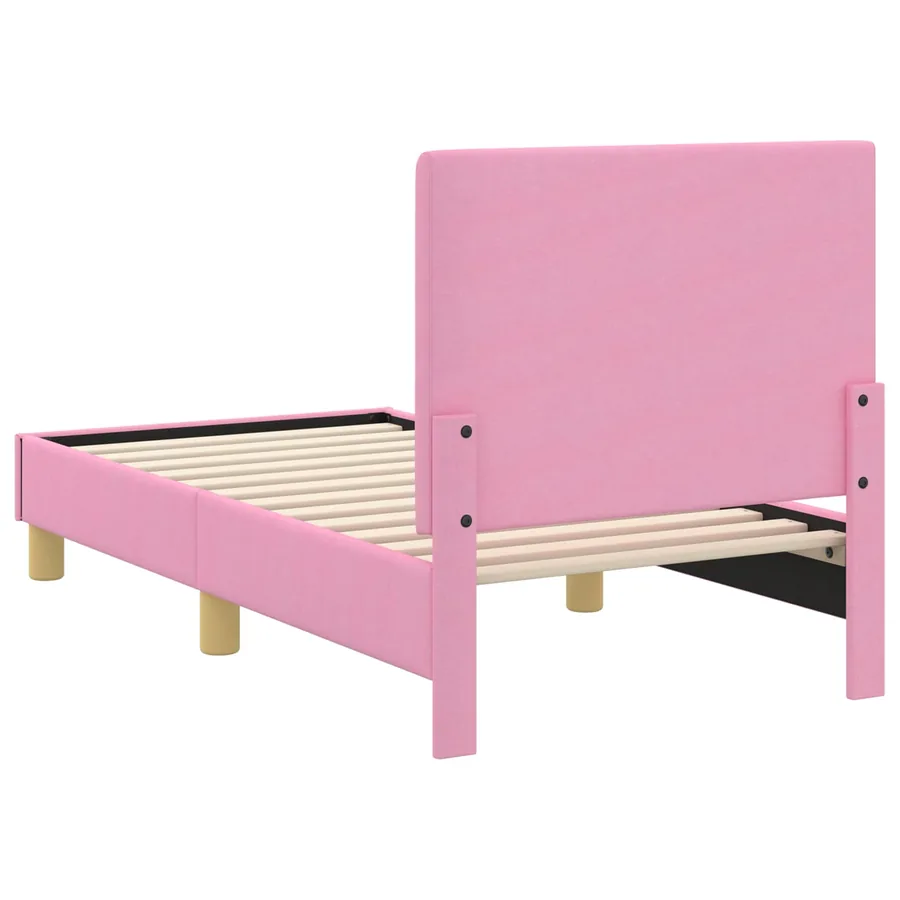 Cadre de lit pour tout-petit avec tête de lit Rose 70 x 140 cm - 7