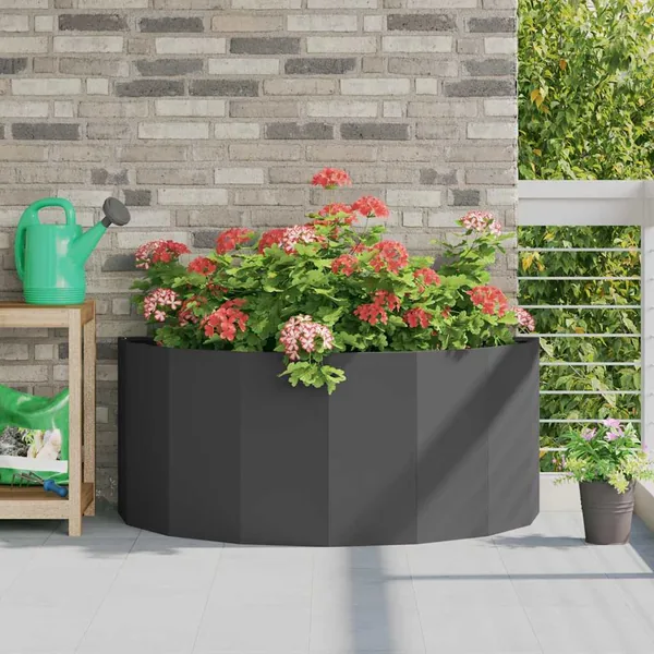Jardinière Noir 120 x 60 x 50 cm Acier