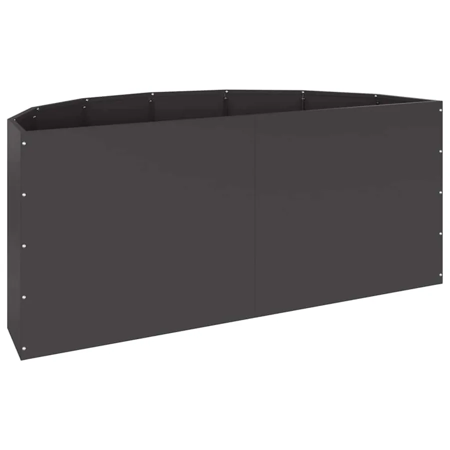 Jardinière Noir 120 x 60 x 50 cm Acier - 7