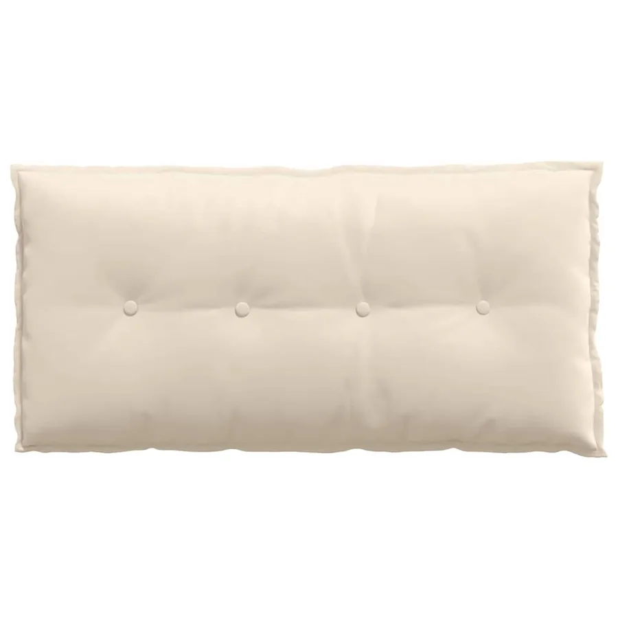 Coussin de Dos Beige 100 x 50 cm Tissu en microfibre - 6