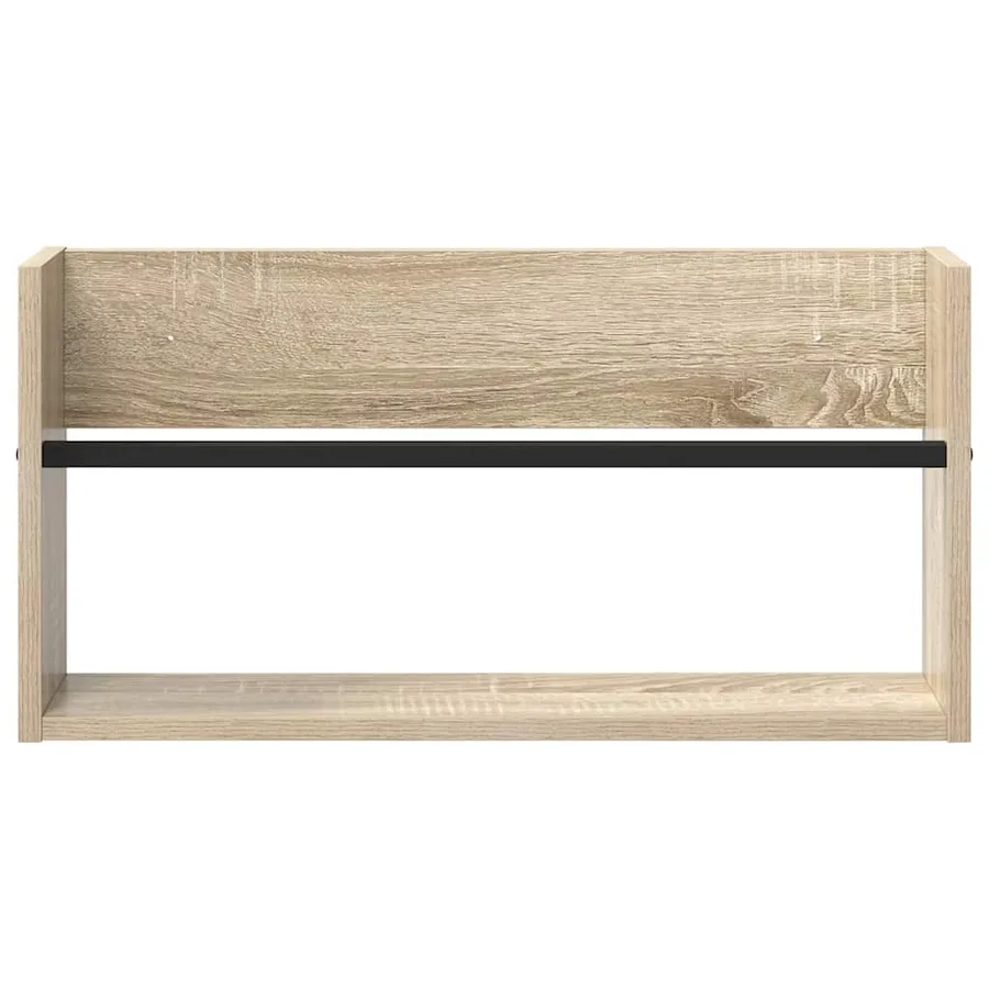 Étagère à magazines avec étagère Chêne Sonoma 60 x 12 x 30 cm - 5