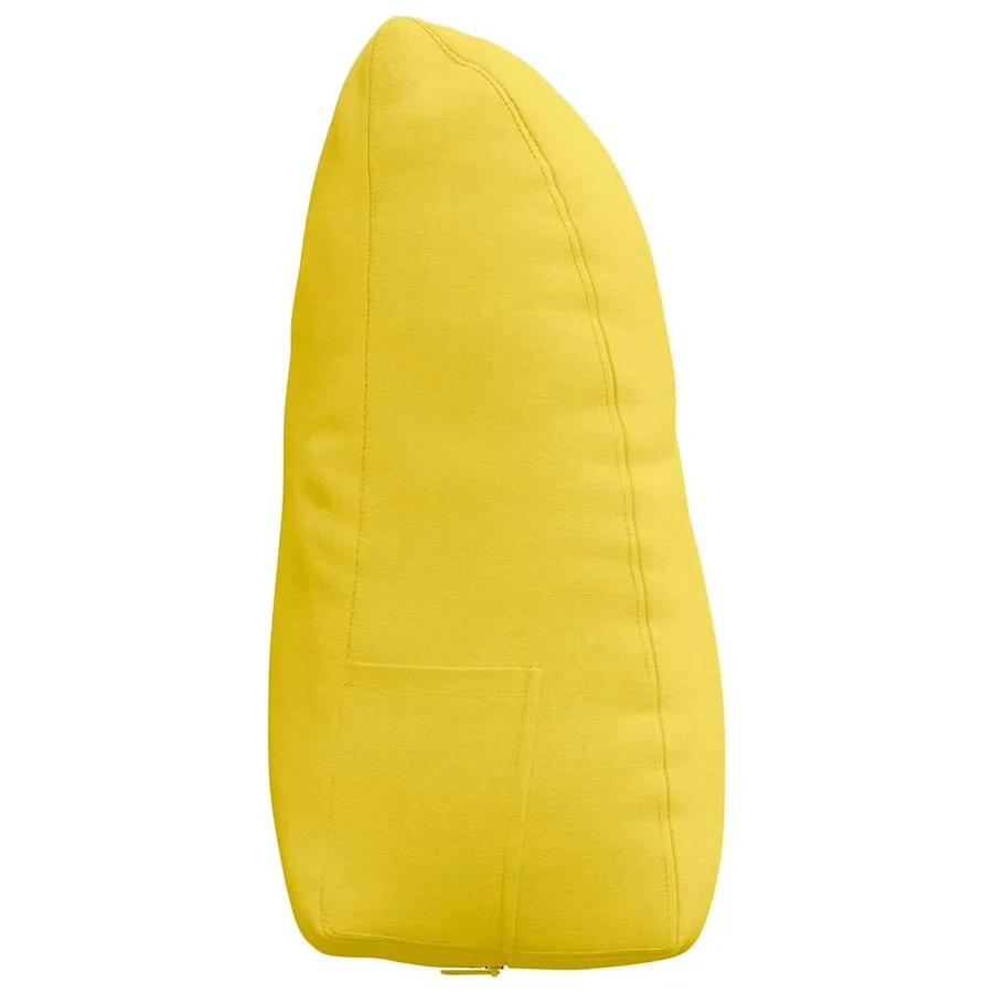 Coussin de Dos Jaune clair 60 x 24 x 50 cm tissu - 7