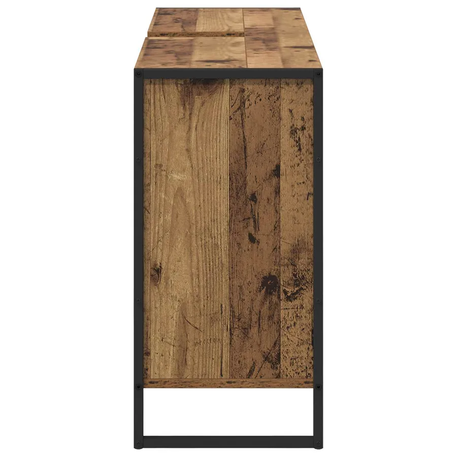 Cabinet de salle de bain avec porte Bois Ancien 60 x 30 x 60 cm - 7