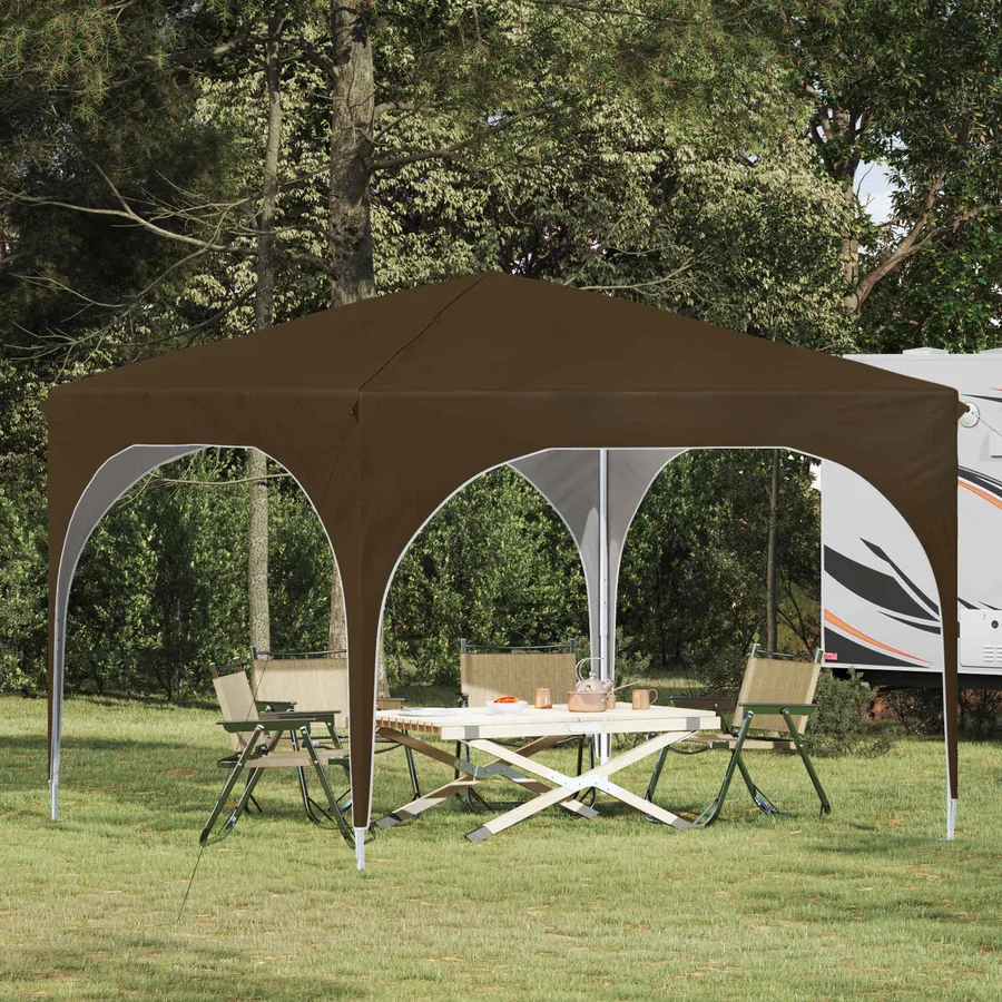 Tente de fête pop-up 290 x 290 x 245 cm Taupe