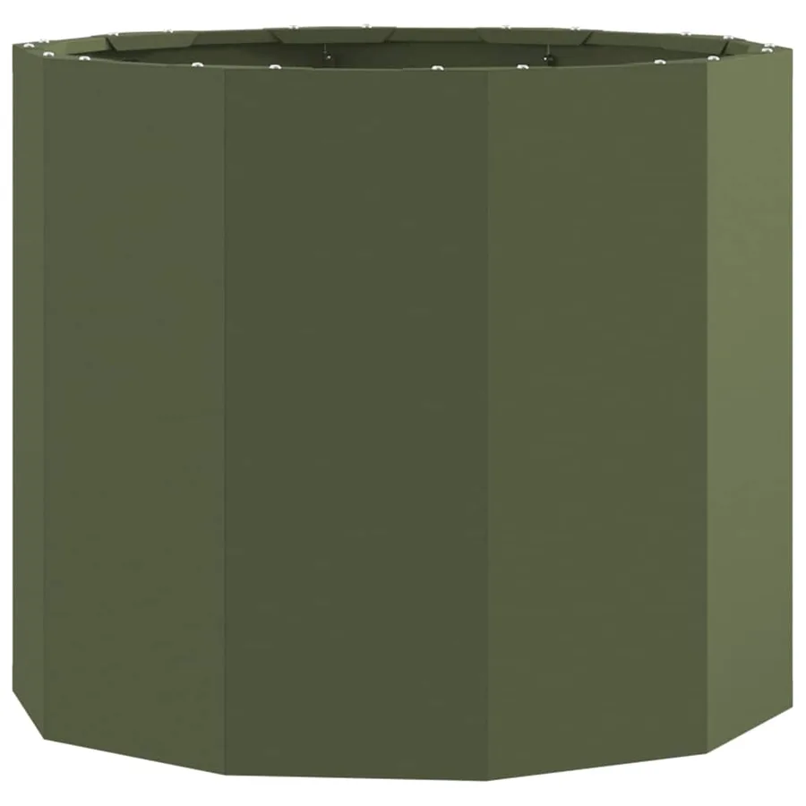 Jardinière Vert olive 60 x 60 x 50 cm Acier - 2