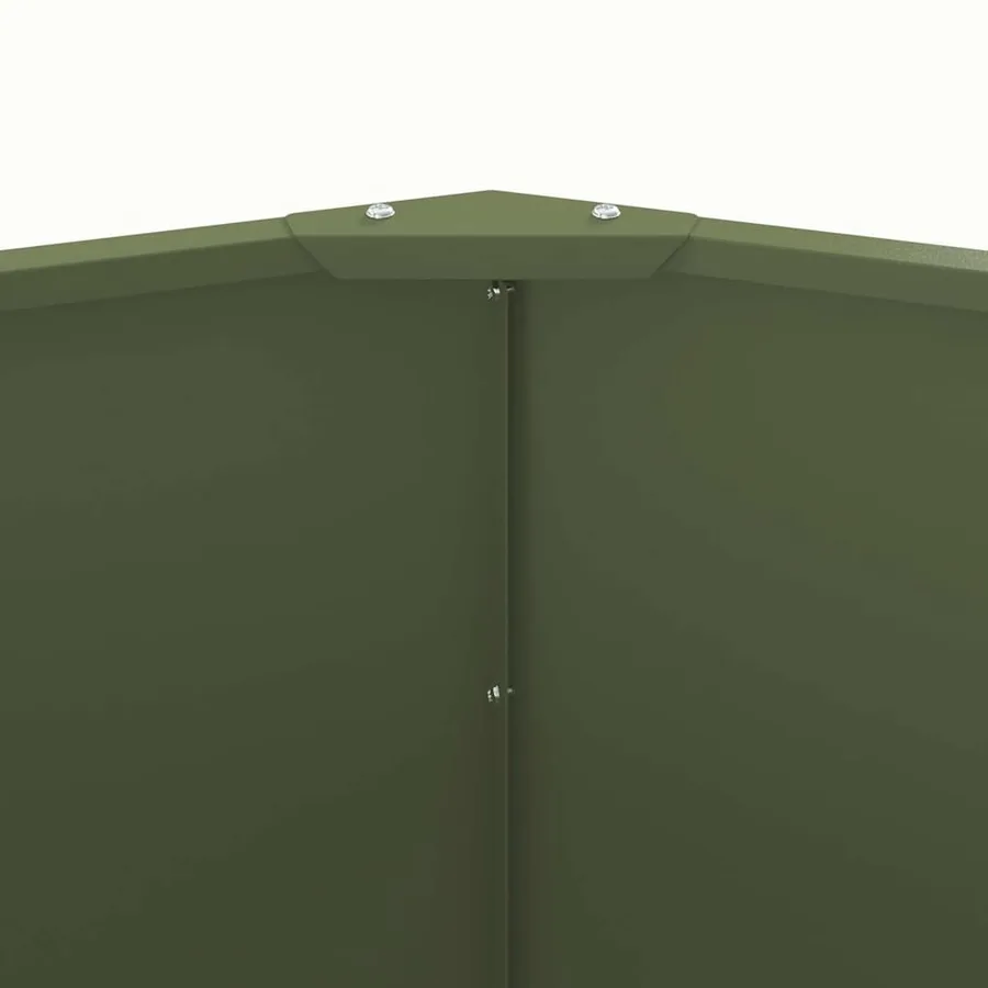 Jardinière Vert olive 60 x 60 x 50 cm Acier - 7