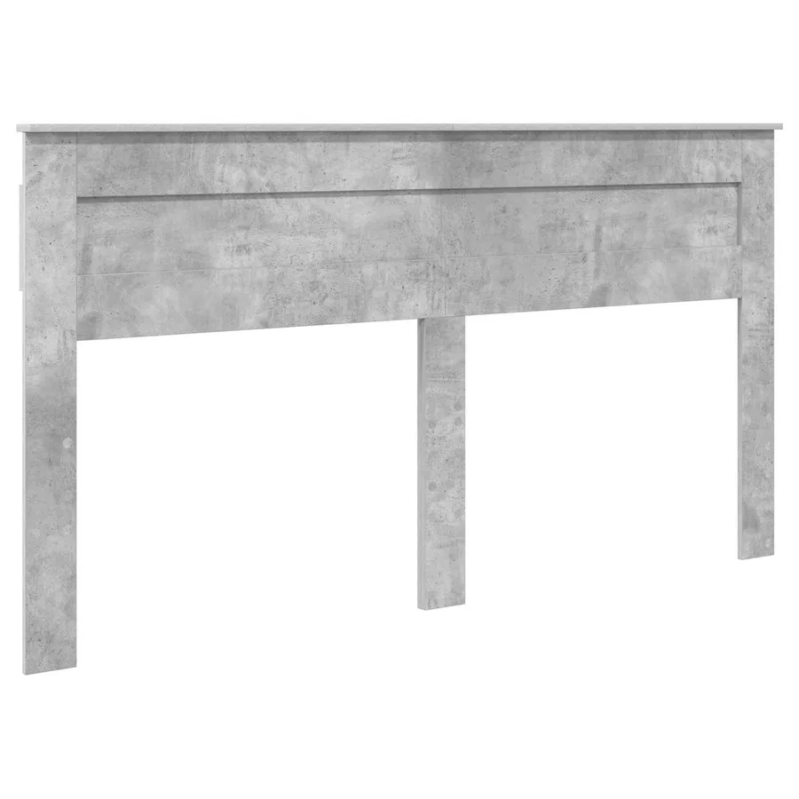 Tête de lit Gris béton Bois d'ingénierie - 2