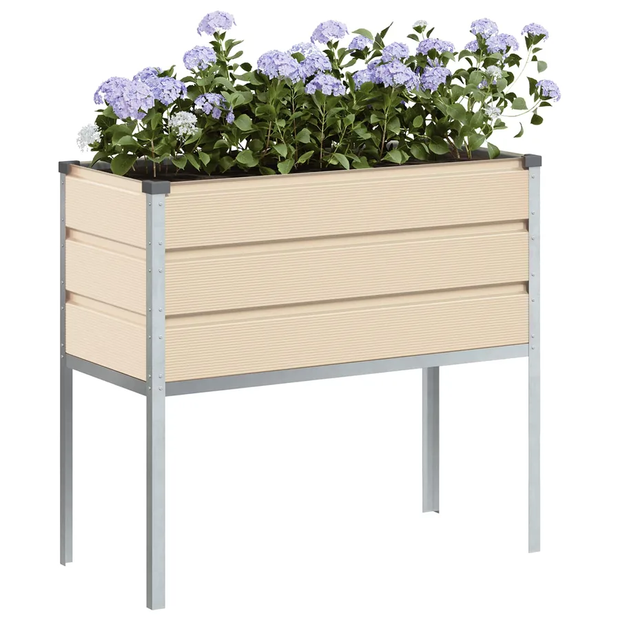 Jardinière Ivoire 100 x 45 x 90 cm Acier galvanisé - 3
