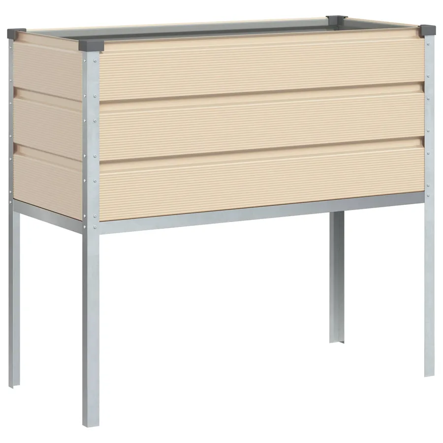 Jardinière Ivoire 100 x 45 x 90 cm Acier galvanisé - 6